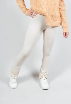 Ellen Cropped Leggings in Pale Pink