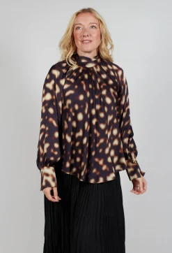 Elsa Blouse in Blurred Print