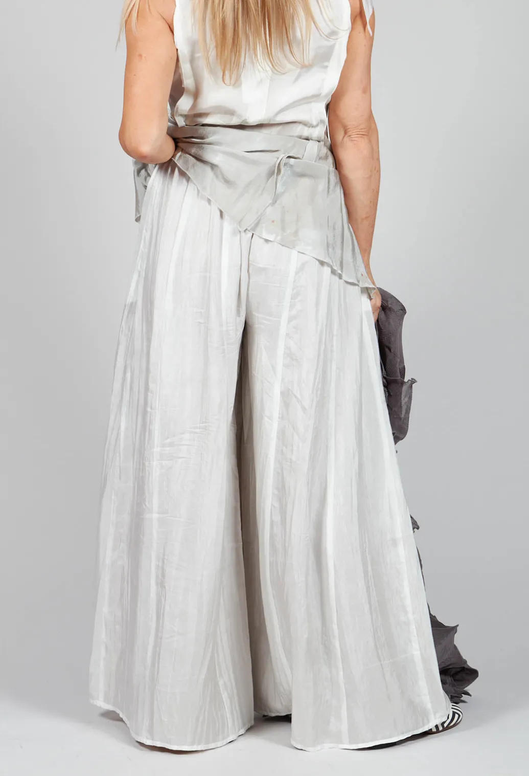 Emma Pants Reversible in Plain Cream