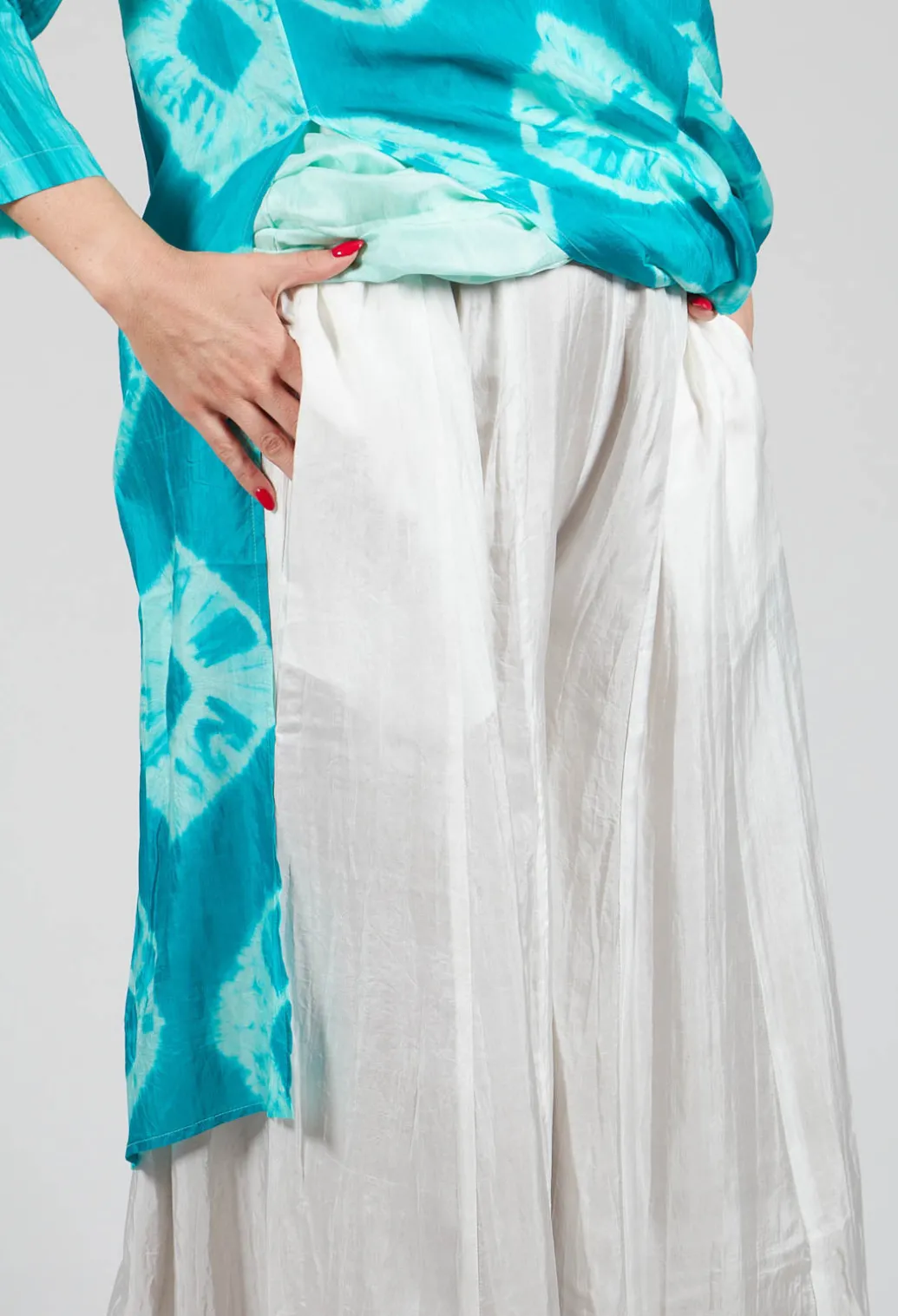 Emma Pants Reversible in Plain Cream