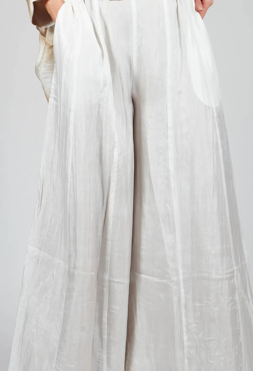 Emma Pants Reversible in Plain Cream