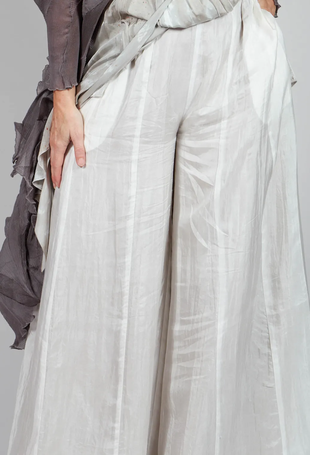 Emma Pants Reversible in Plain Cream
