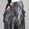 Emma Reversible Pants in Crocodise Black