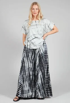 Emma Reversible Pants in Crocodise Black