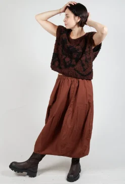 Endsaum Top in Mudcloth