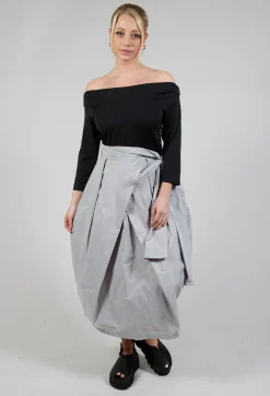 ENSA Dress in Black Light Grey