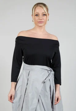 ENSA Dress in Black Light Grey