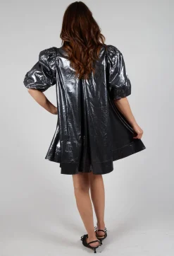 Erne Dress in Antic Silver