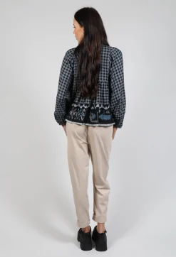 Esther Handwoven Top in Black