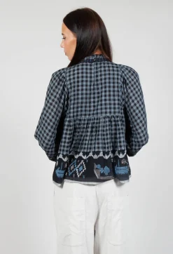 Esther Handwoven Top in Black