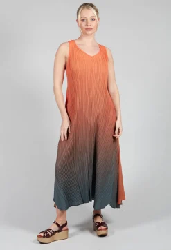 Estrella Dress in Tangerine and Shadow