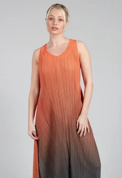 Estrella Dress in Tangerine and Shadow