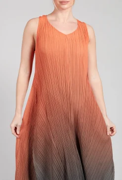 Estrella Dress in Tangerine and Shadow