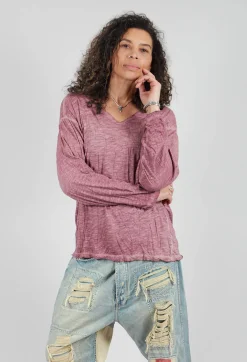 Europa Long Sleeve T in Plum