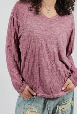 Europa Long Sleeve T in Plum