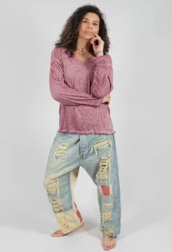 Europa Long Sleeve T in Plum