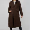 Evening Coat in Original Brown Minature Check
