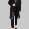 Extra Longline Jacket in Black