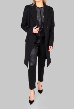 Extra Longline Jacket in Black