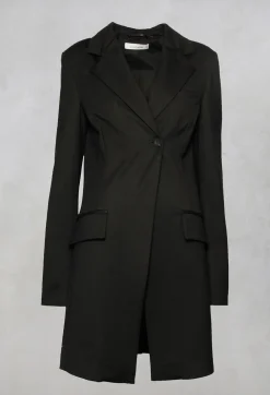 Extra Longline Jacket in Black