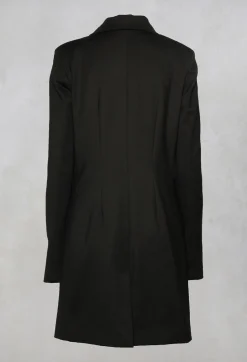 Extra Longline Jacket in Black