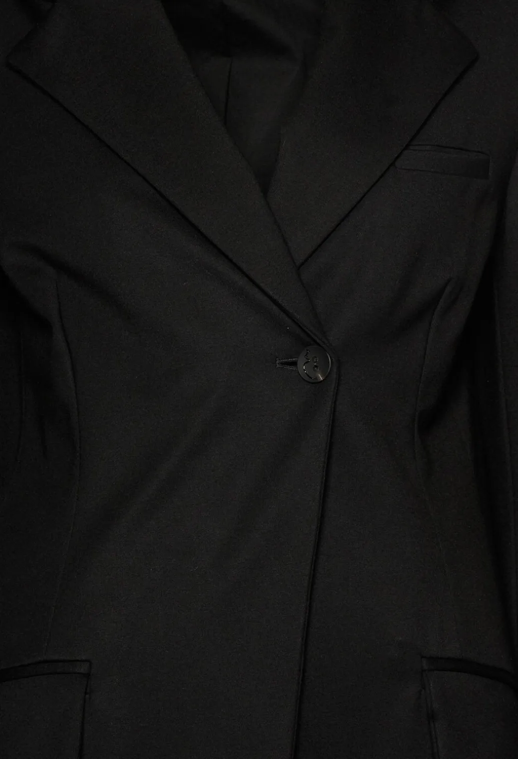 Extra Longline Jacket in Black