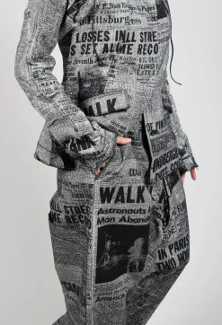 Extreme Drop Crotch Trousers in Moonwalk