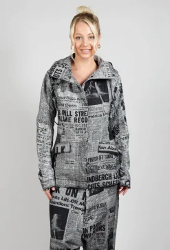 Extreme High Collar Jacket in Moonwalk