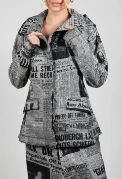 Extreme High Collar Jacket in Moonwalk