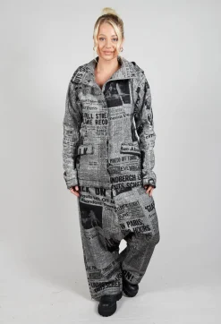 Extreme High Collar Jacket in Moonwalk