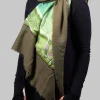 Eye Cherry Scarf in Khaki