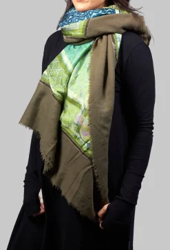 Eye Cherry Scarf in Khaki