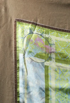 Eye Cherry Scarf in Khaki
