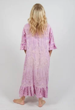 Eyelet Anna Grace Dress in Purple Boba
