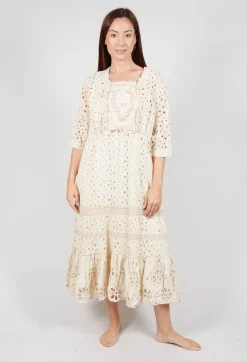 Eyelet Haru Dress in Moonlight