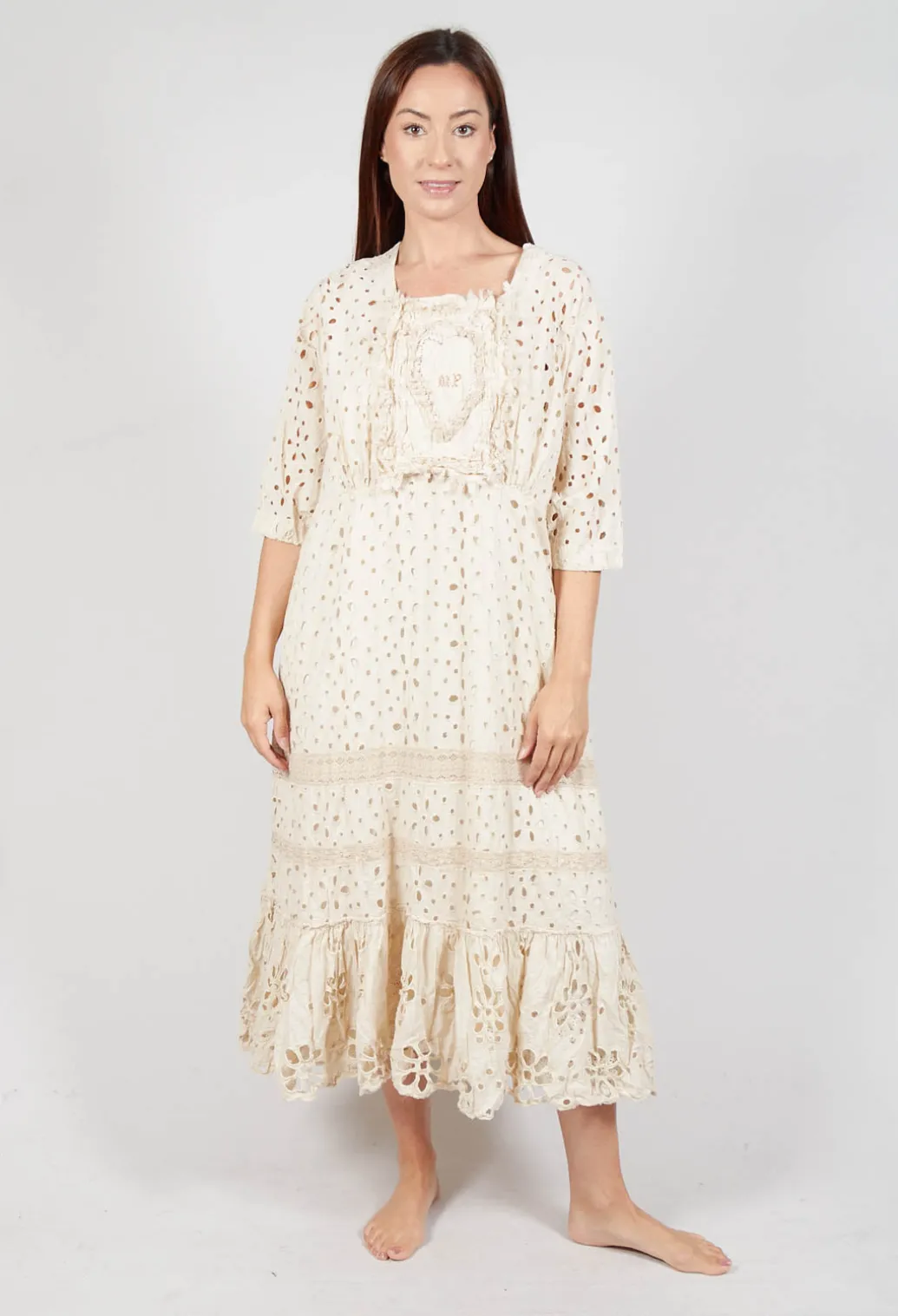 Eyelet Haru Dress in Moonlight