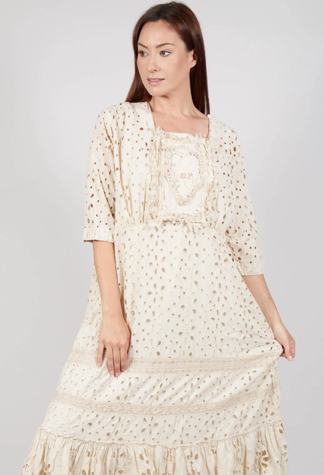 Eyelet Haru Dress in Moonlight