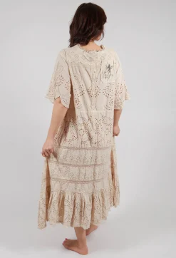 Eyelet Heeren Dress in Moonlight