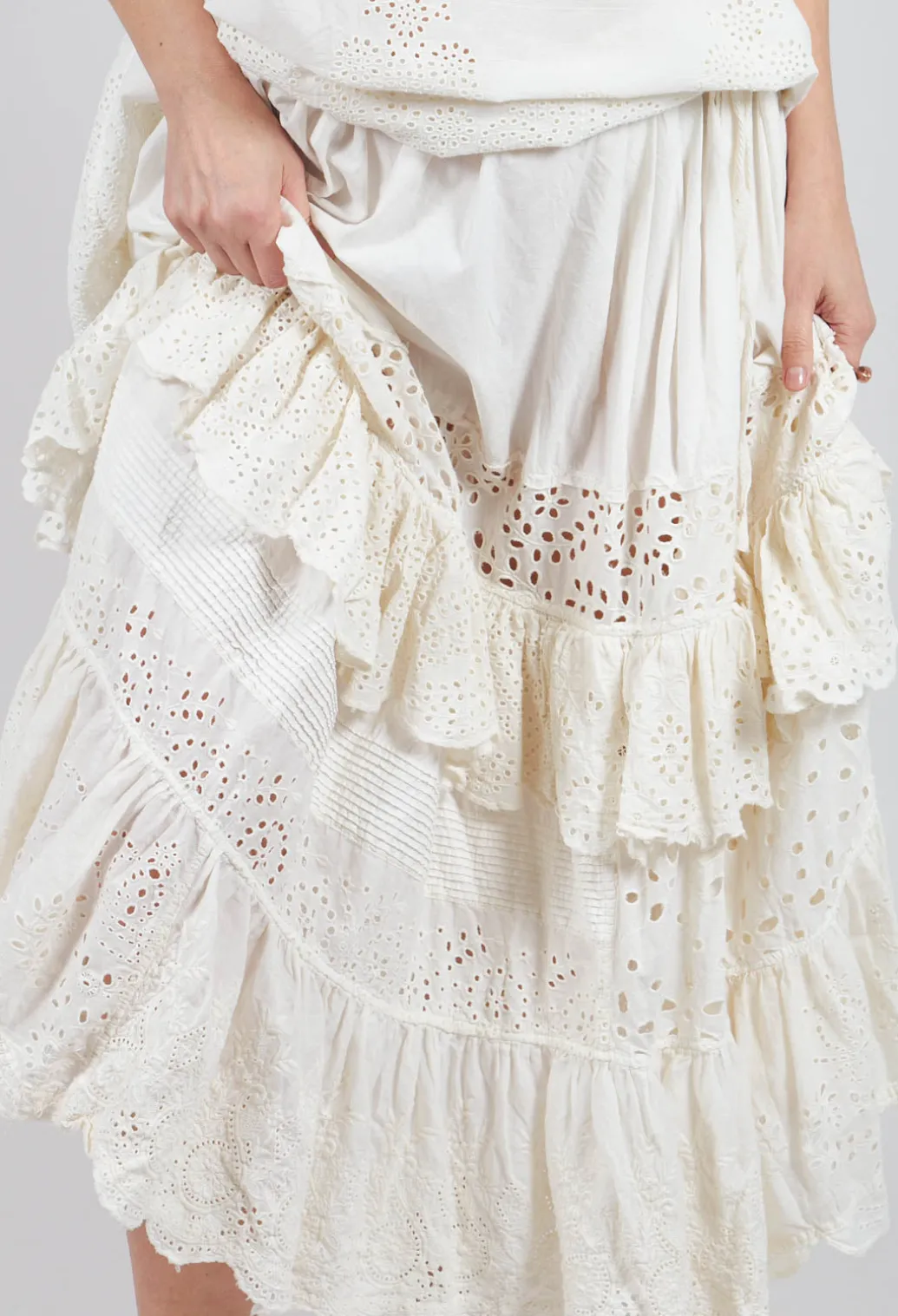 Eyelet Pissarro Skirt in True