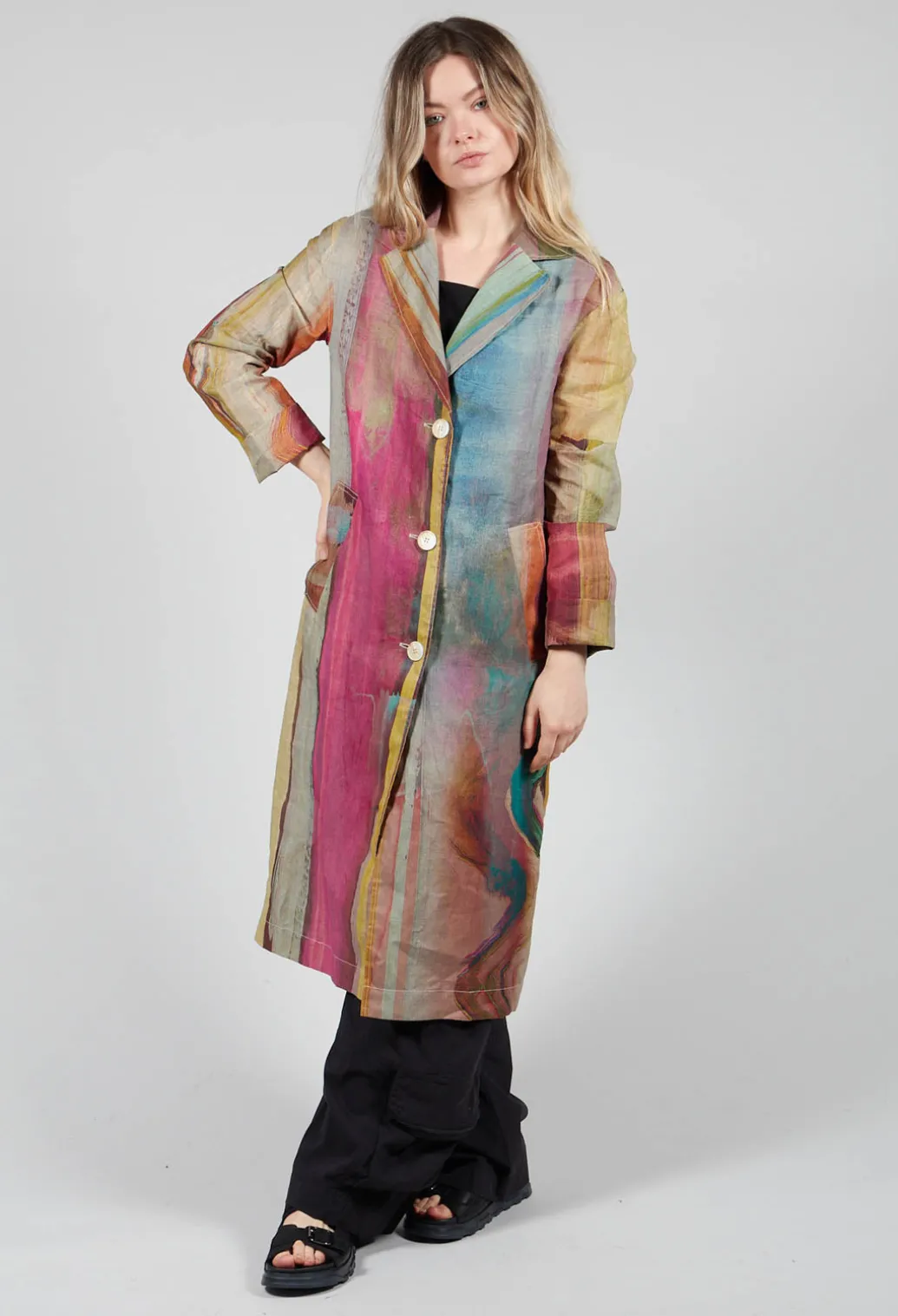 Fame Coat In Aquarrell