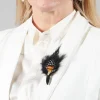 Feather Pin in Original Black