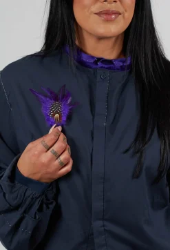 Feather Pin in Original Purple