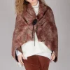 Felted Cape in Brown