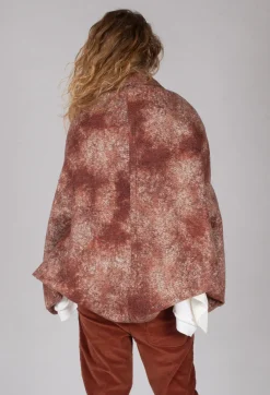 Felted Cape in Brown