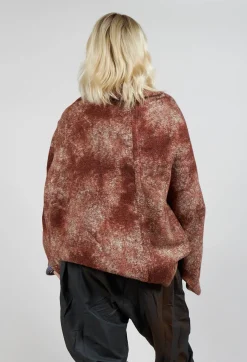 Felted Cape in Brown