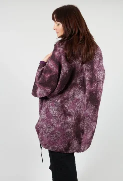 Felted Cape in Purple