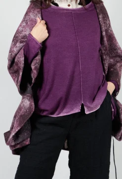 Felted Cape in Purple