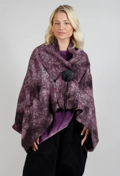 Felted Cape in Purple