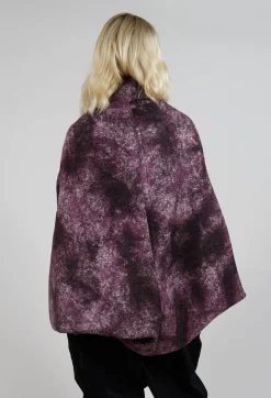 Felted Cape in Purple