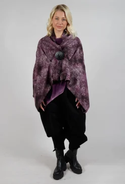 Felted Cape in Purple